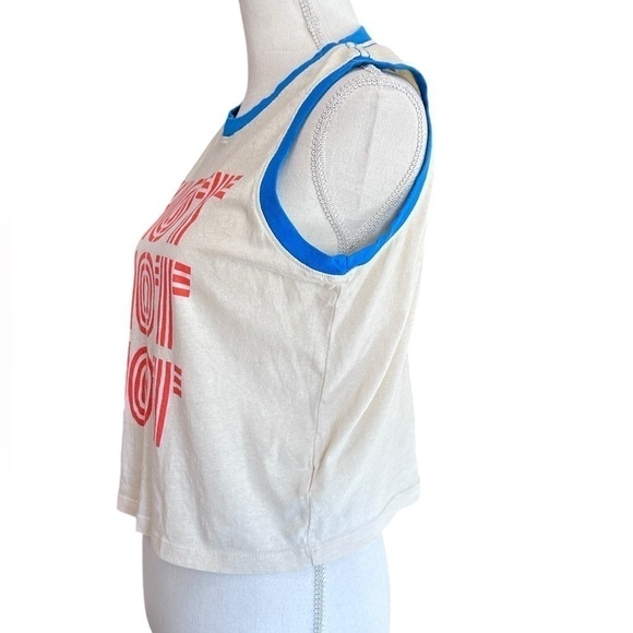 #1 NWT MOTHER Denim The Strong and Silent Tank in Hot Hot Hot - Picture 5 of 8